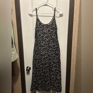 Who What Wear Floral Spaghetti Strap Midi Summer Sun Dress A-Line size- XL